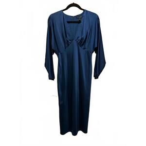 Banana Republic - Dark Teal Blue Midi Dress - 6